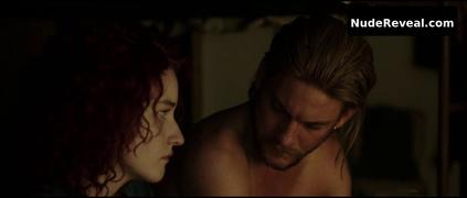 JULIA GARNER nude in Tomato Red
