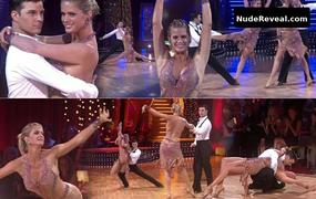 RACHEL HUNTER nude in Dancing with the Stars