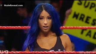 SASHA BANKS nude in WWE Monday Night RAW