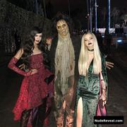 DOVE CAMERON nude in Hocus Pocus 25th Anniversary Halloween Bash