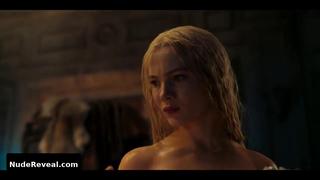 FREYA ALLAN nude in The Witcher