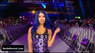 SASHA BANKS nude in WWE Monday Night RAW