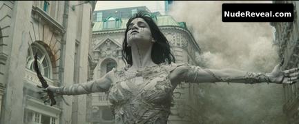 SOFIA BOUTELLA nude in The Mummy