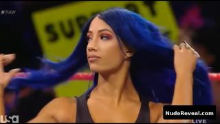 SASHA BANKS nude in WWE Monday Night RAW