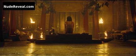 SOFIA BOUTELLA nude in The Mummy