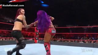 SASHA BANKS nude in WWE Monday Night RAW