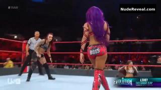 SASHA BANKS nude in WWE Monday Night RAW
