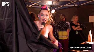MILEY CYRUS nude in MTV Video Music Awards