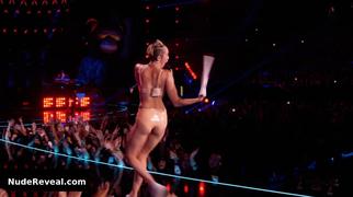 MILEY CYRUS nude in MTV Video Music Awards