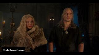 FREYA ALLAN nude in The Witcher