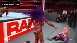 SASHA BANKS nude in WWE Monday Night RAW