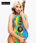 DUA LIPA nude in Elle Magazine