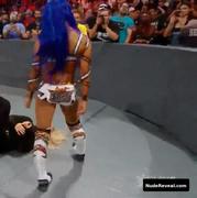 SASHA BANKS nude in WWE Monday Night RAW