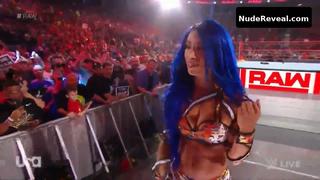 SASHA BANKS nude in WWE Monday Night RAW