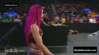SASHA BANKS nude in WWE Monday Night RAW
