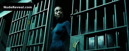 ZOE SALDANA nude in Colombiana