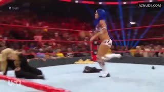 SASHA BANKS nude in WWE Monday Night RAW