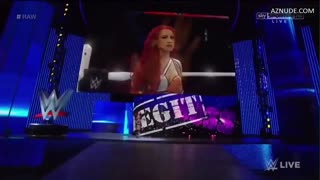 SASHA BANKS nude in WWE Monday Night RAW