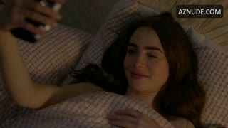 LILY COLLINS nude in Emily in Paris