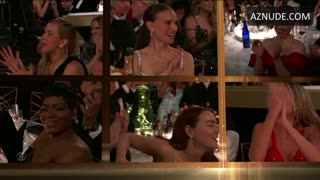 EMMA STONE nude in The Golden Globe Awards