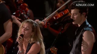 MILEY CYRUS nude in The Grammy Awards