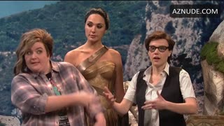 GAL GADOT nude in Saturday Night Live