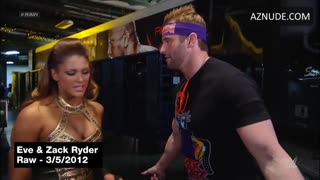 EVE TORRES nude in WWE Monday Night RAW