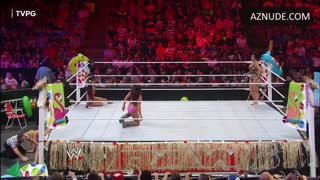 AJ MENDEZ nude in WWE Monday Night RAW